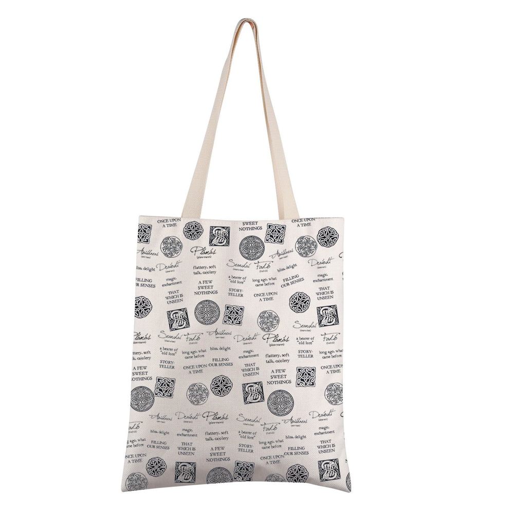 Irish Words Canvas Tote Bag As Gaeilge Irish Language Celtic Tote Bag Irish :|